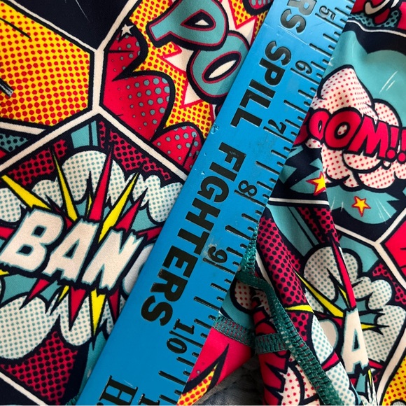 Colorful‎ Comic Print Leggings medium - Picture 5 of 9